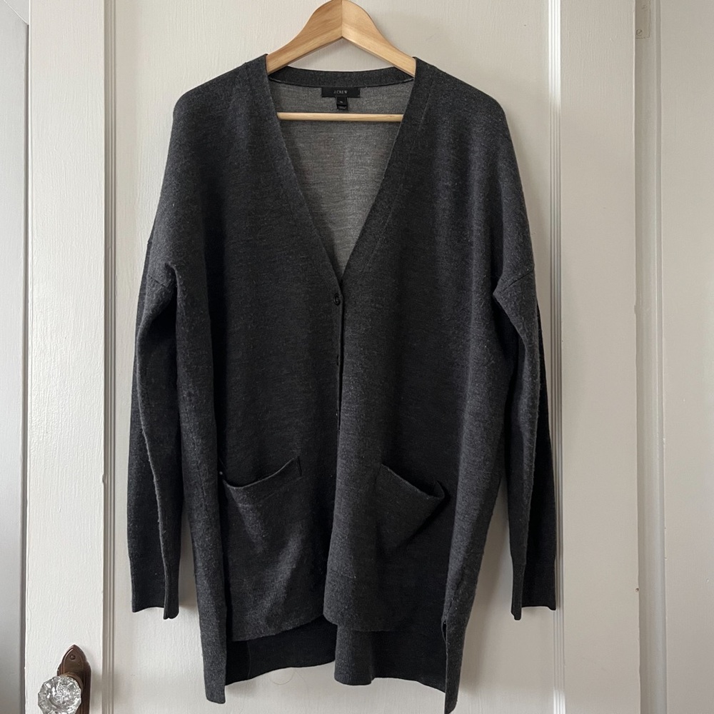 JCrew Merino Wool Boyfriend Cardigan